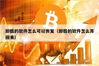 卸载的软件怎么可以恢复（卸载的软件怎么弄回来）